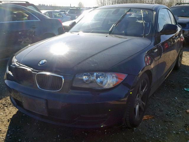 WBAUP9C51BVL90215 - 2011 BMW 128 I BLACK photo 2