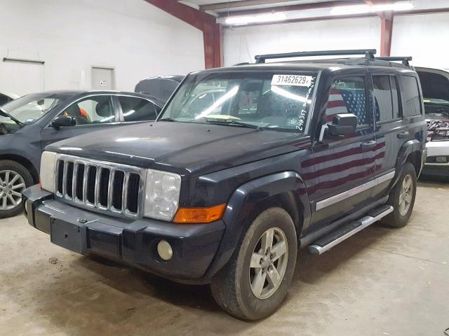 1J8HH48N76C248359 - 2006 JEEP COMMANDER BLACK photo 2