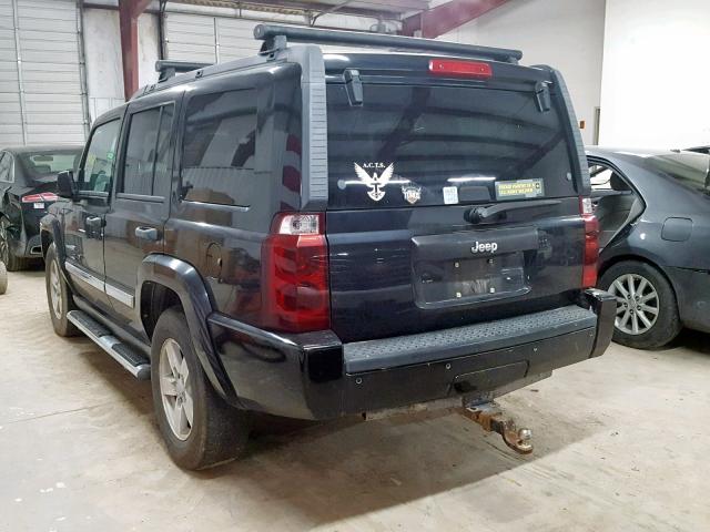 1J8HH48N76C248359 - 2006 JEEP COMMANDER BLACK photo 3