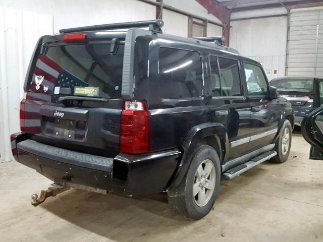 1J8HH48N76C248359 - 2006 JEEP COMMANDER BLACK photo 4