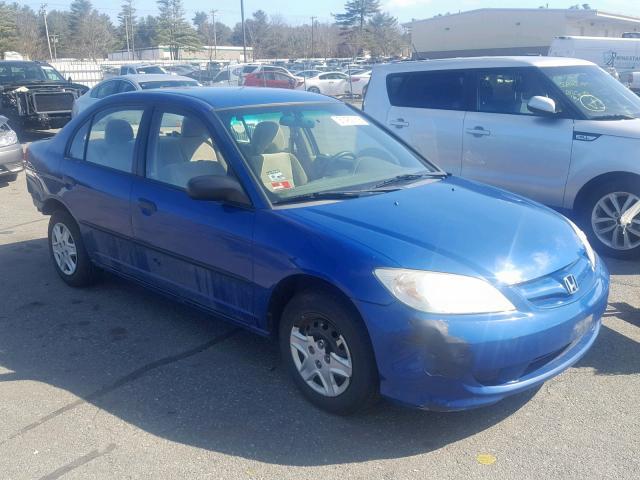 2HGES16414H578658 - 2004 HONDA CIVIC DX BLUE photo 1