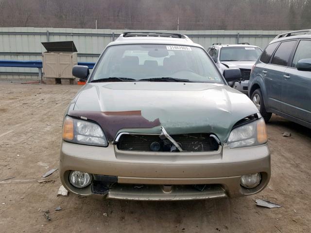 4S3BH675747645845 - 2004 SUBARU LEGACY OUT GREEN photo 7