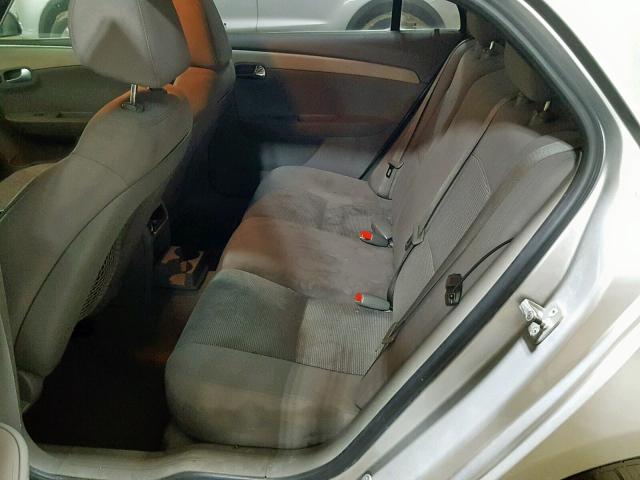 1G1ZB5EB3AF304035 - 2010 CHEVROLET MALIBU LS SILVER photo 6