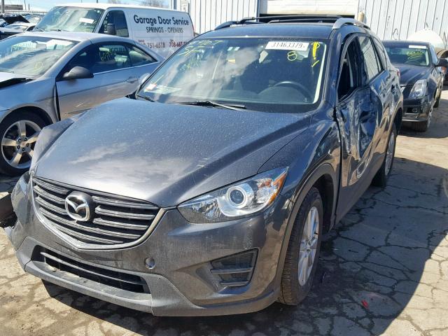 JM3KE2BE5G0785406 - 2016 MAZDA CX-5 SPORT GRAY photo 2