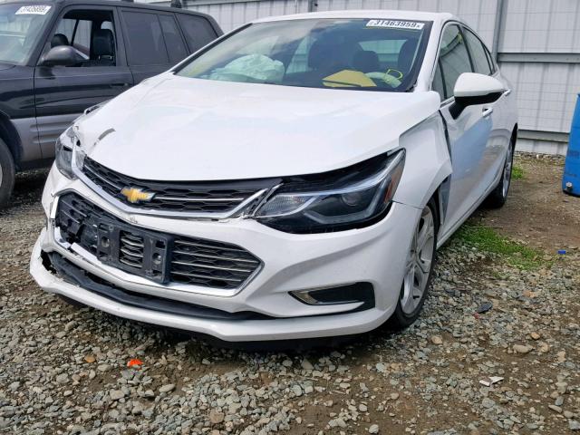 1G1BF5SM4H7238272 - 2017 CHEVROLET CRUZE PREM WHITE photo 2