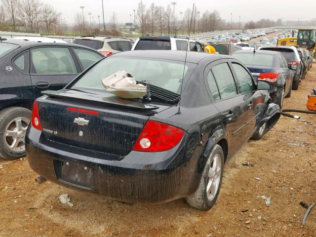 1G1AL55F867766525 - 2006 CHEVROLET COBALT LT BLACK photo 4