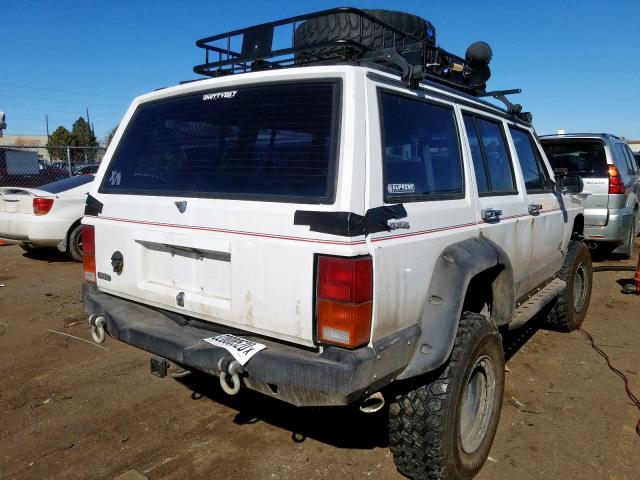 1J4FJ58SXML540450 - 1991 JEEP CHEROKEE LAREDO  photo 4