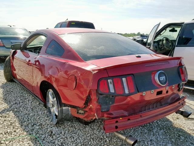 1ZVBP8CFXB5105201 - 2011 FORD MUSTANG GT BURGUNDY photo 3