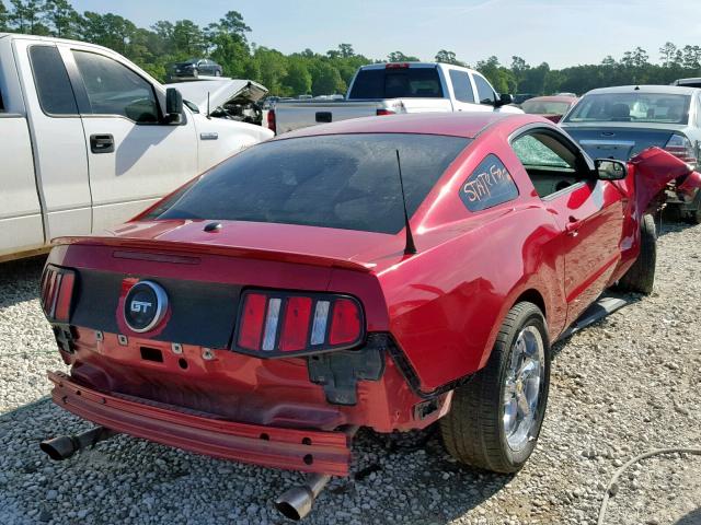 1ZVBP8CFXB5105201 - 2011 FORD MUSTANG GT BURGUNDY photo 4