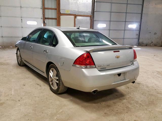 2G1WC5E34D1241581 - 2013 CHEVROLET IMPALA LTZ SILVER photo 3