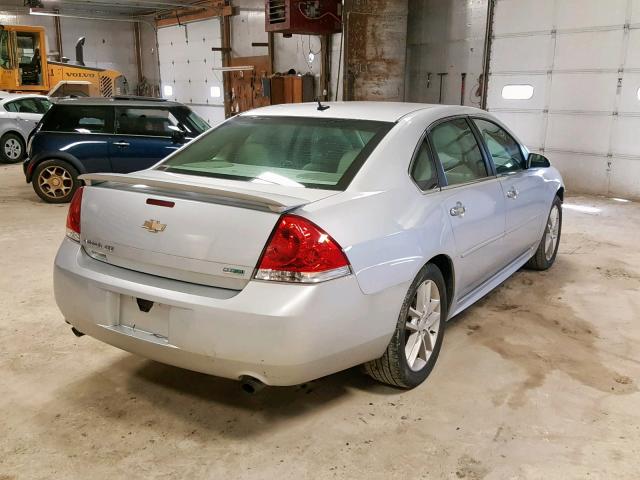 2G1WC5E34D1241581 - 2013 CHEVROLET IMPALA LTZ SILVER photo 4