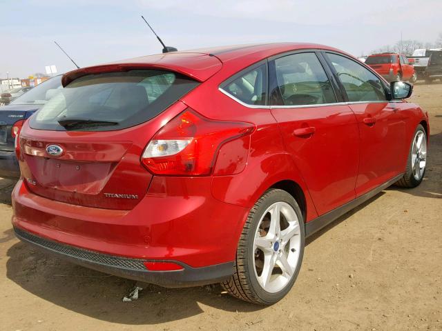 1FAHP3N29CL243051 - 2012 FORD FOCUS TITA RED photo 4