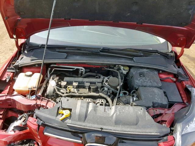 1FAHP3N29CL243051 - 2012 FORD FOCUS TITA RED photo 7