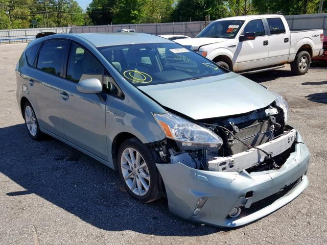 JTDZN3EU8D3199230 - 2013 TOYOTA PRIUS V TEAL photo 1