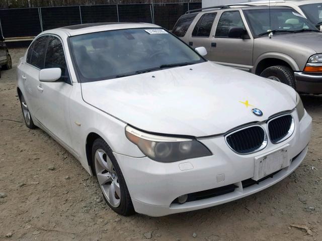 WBANA53555B862453 - 2005 BMW 525 I WHITE photo 1