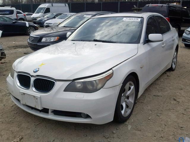 WBANA53555B862453 - 2005 BMW 525 I WHITE photo 2