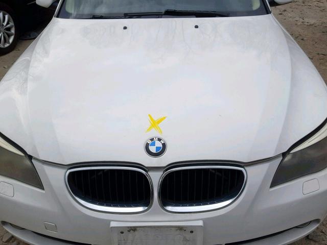 WBANA53555B862453 - 2005 BMW 525 I WHITE photo 7