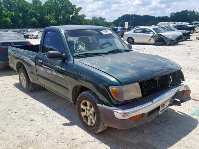 4TANL42N1YZ619075 - 2000 TOYOTA TACOMA GREEN photo 1