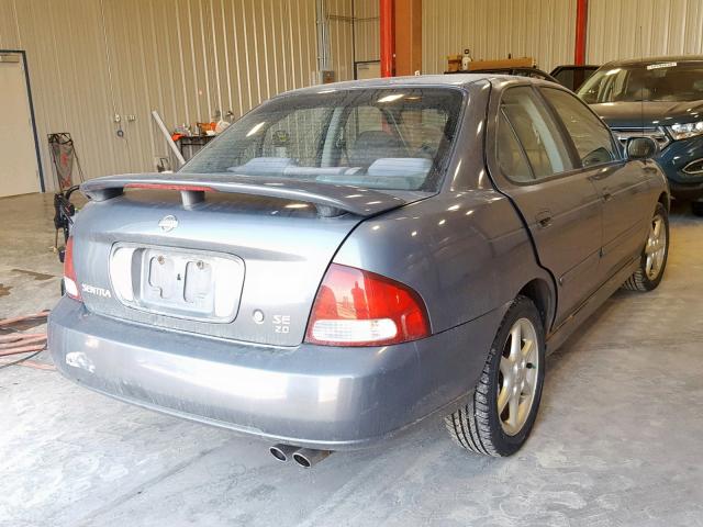 3N1BB51A51L002681 - 2001 NISSAN SENTRA SE GRAY photo 4