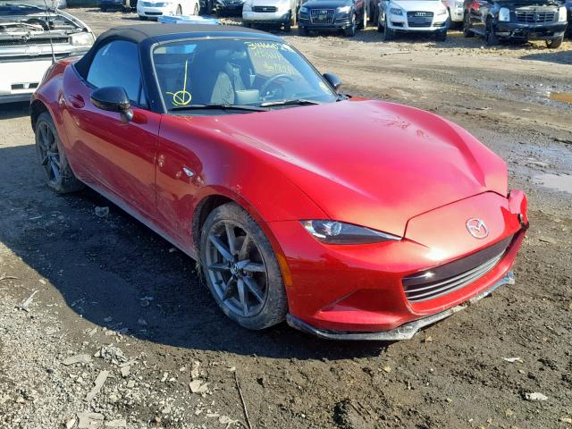 JM1NDAC70H0124886 - 2017 MAZDA MX-5 MIATA RED photo 1