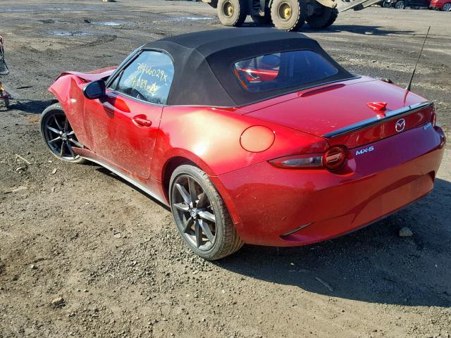 JM1NDAC70H0124886 - 2017 MAZDA MX-5 MIATA RED photo 3