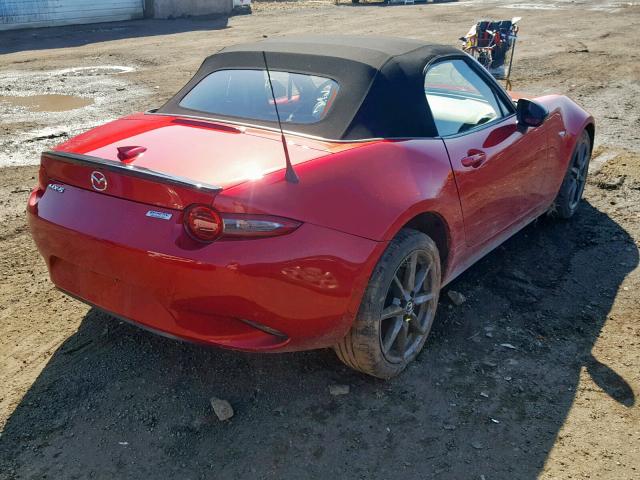 JM1NDAC70H0124886 - 2017 MAZDA MX-5 MIATA RED photo 4