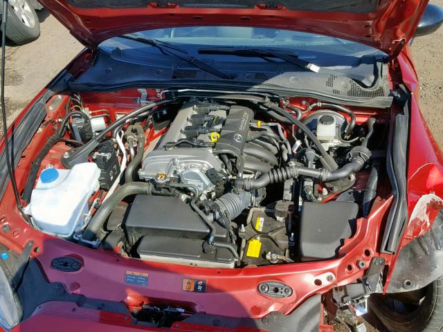 JM1NDAC70H0124886 - 2017 MAZDA MX-5 MIATA RED photo 7