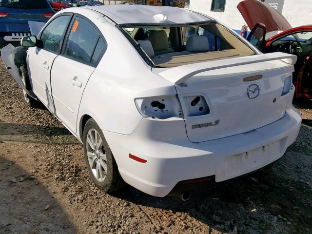 JM1BK32F581838018 - 2008 MAZDA 3 I WHITE photo 3