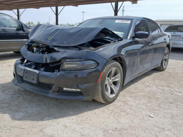 2C3CDXHG5GH214861 - 2016 DODGE CHARGER SX BLACK photo 2