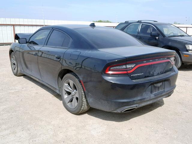 2C3CDXHG5GH214861 - 2016 DODGE CHARGER SX BLACK photo 3