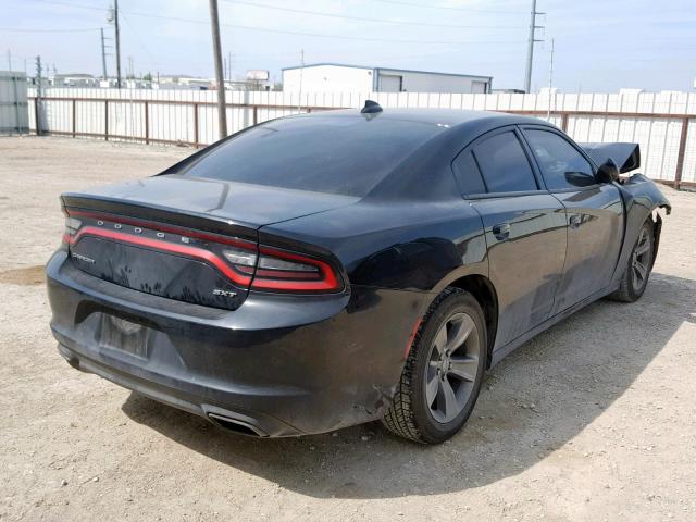 2C3CDXHG5GH214861 - 2016 DODGE CHARGER SX BLACK photo 4