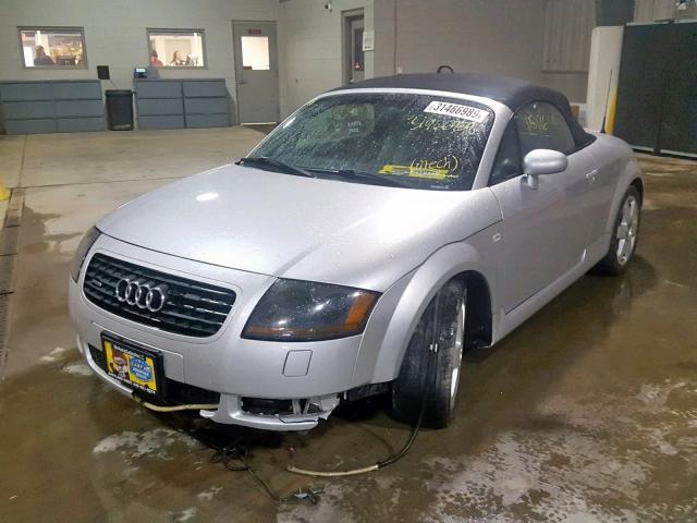 TRUUT28N621003671 - 2002 AUDI TT QUATTRO SILVER photo 2