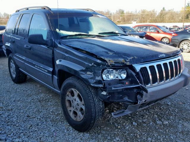 1J4GX48S32C301221 - 2002 JEEP GRAND CHER BLACK photo 1