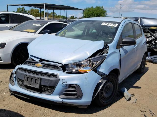 KL8CB6SA9GC609265 - 2016 CHEVROLET SPARK LS BLUE photo 2