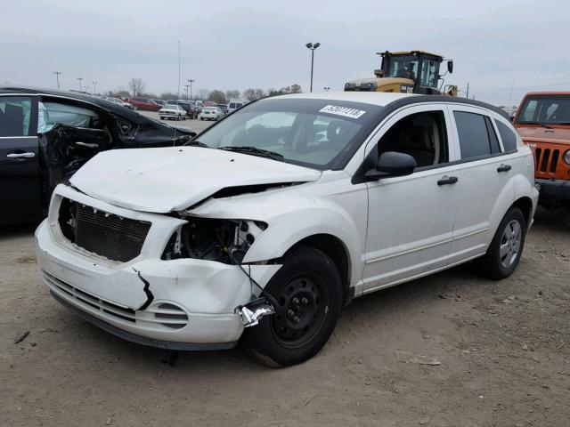 1B3HB28B27D566549 - 2007 DODGE CALIBER WHITE photo 2