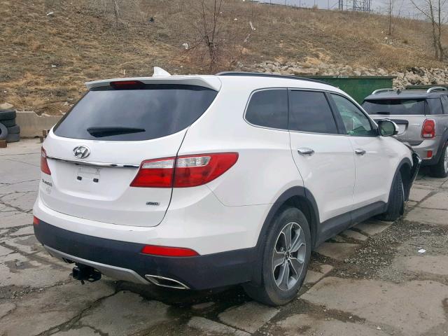 KM8SMDHF3GU147621 - 2016 HYUNDAI SANTA FE S WHITE photo 4