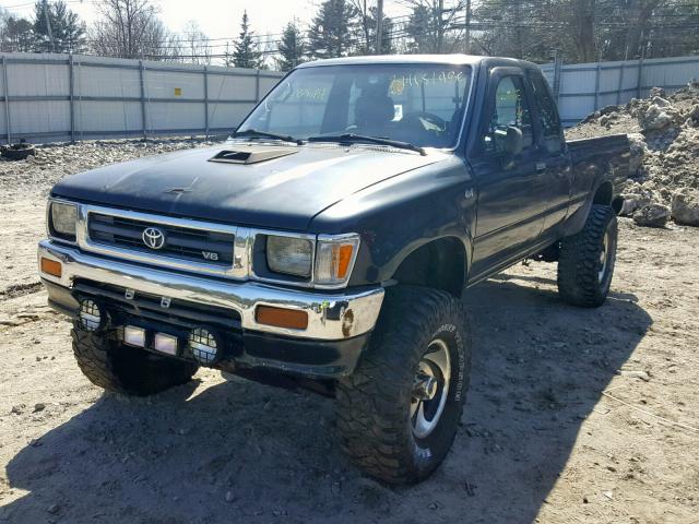 4TAVN13D7SZ327162 - 1995 TOYOTA PICKUP 1/2 GREEN photo 2