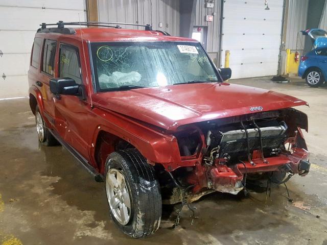 1J8HG48KX6C271241 - 2006 JEEP COMMANDER BURGUNDY photo 1