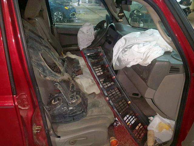 1J8HG48KX6C271241 - 2006 JEEP COMMANDER BURGUNDY photo 5