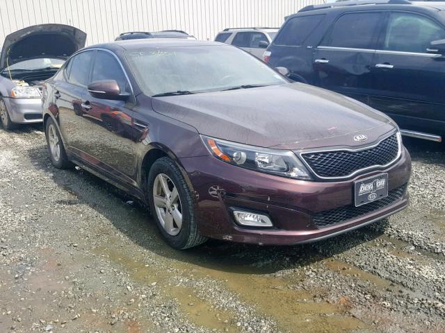 5XXGM4A79EG322115 - 2014 KIA OPTIMA LX BURGUNDY photo 1