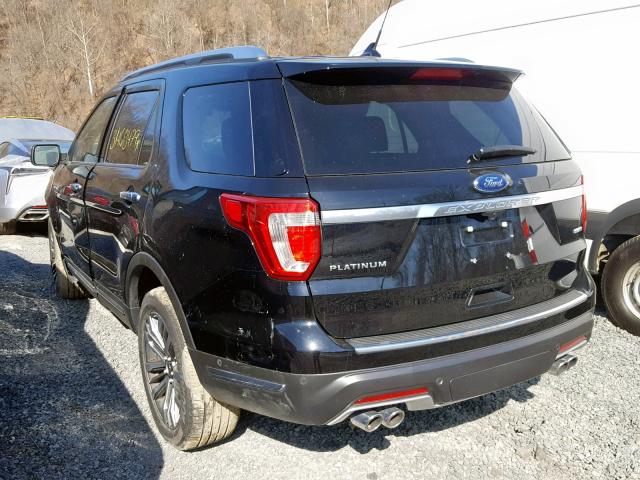 1FM5K8HT9JGC13028 - 2018 FORD EXPLORER P BLACK photo 3