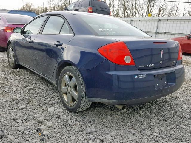 1G2ZH57N384241610 - 2008 PONTIAC G6 GT BLUE photo 3