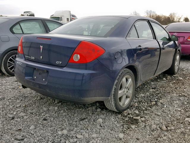 1G2ZH57N384241610 - 2008 PONTIAC G6 GT BLUE photo 4