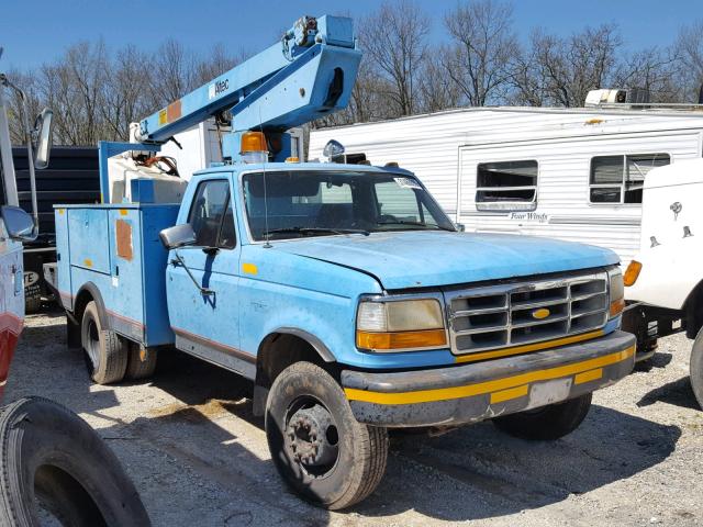 2FDLF47G0NCA76044 - 1992 FORD F SUPER DU BLUE photo 1