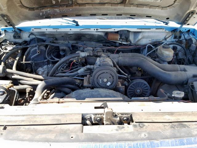 2FDLF47G0NCA76044 - 1992 FORD F SUPER DU BLUE photo 7