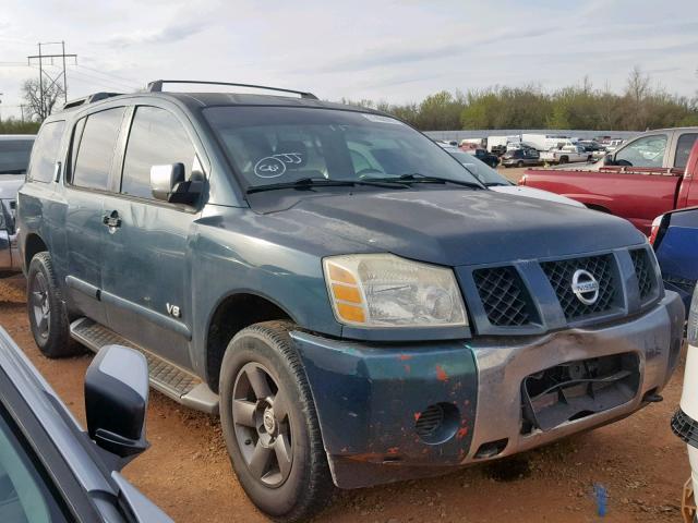 5N1AA08B85N710146 - 2005 NISSAN ARMADA SE GREEN photo 1