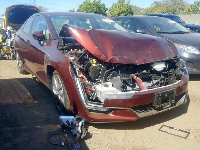 JHMZC5F14JC011531 - 2018 HONDA CLARITY RED photo 1