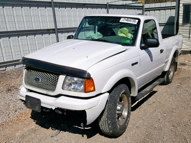 1FTYR11U93PA92057 - 2003 FORD RANGER WHITE photo 2