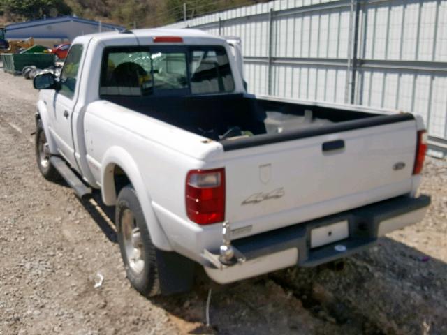 1FTYR11U93PA92057 - 2003 FORD RANGER WHITE photo 3