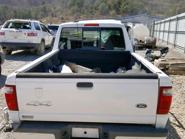 1FTYR11U93PA92057 - 2003 FORD RANGER WHITE photo 6